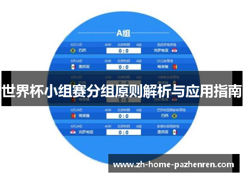世界杯小组赛分组原则解析与应用指南 世界杯小组赛分组原则解析与应用指南