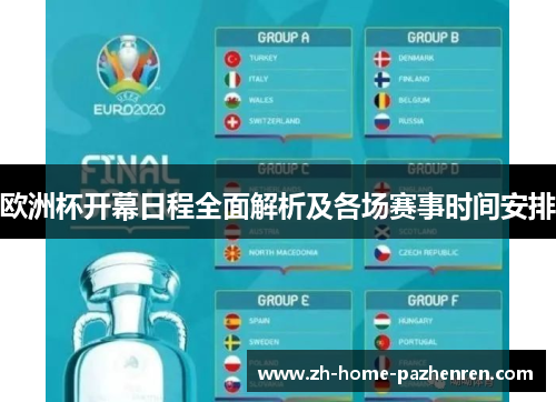 欧洲杯开幕日程全面解析及各场赛事时间安排